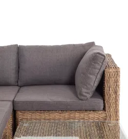 "Лунго" трансформирующаяся лаунж-зона из искусственного ротанга (гиацинт), цвет соломенный