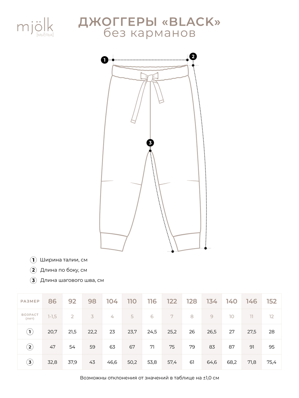 Джоггеры Mjölk Black