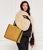 Кожаная сумка-шопер Patrizia Pepe - бежевый(2B0172 L135)