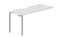 Стол 158х68х75см (эргономичный вырез) - приставной элемент