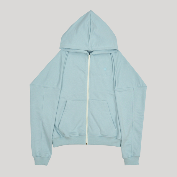 Zip-Up Hoodie LOGO Illusion Blue