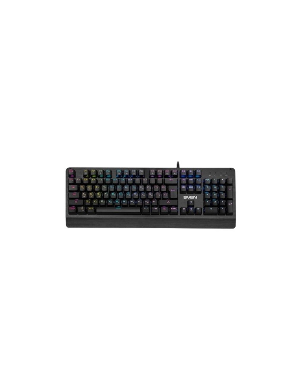 Механическая игровая клавиатура SVEN KB-G9700 (104 кл,+12Fn,RED switch, RGB, мет, корпус)