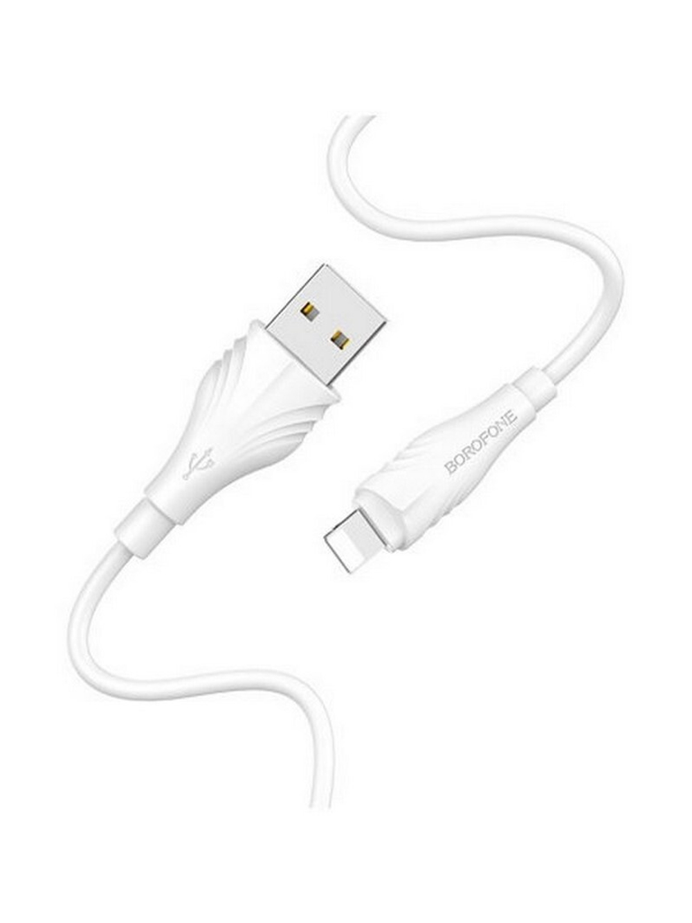 Кабель USB - Lightning BOROFONE BX18 (белый) 1м