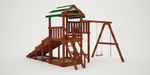 Детская площадка Савушка Мастер 1 с зимней и летней (Махагон) 4 сезона