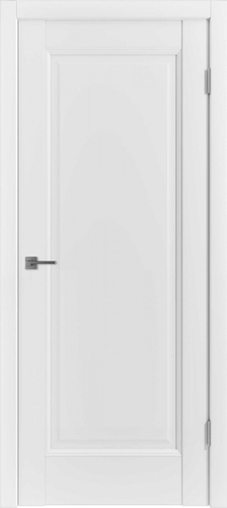 Межкомнатная дверь белая Emalex 1 ДГ , цвет Emalex Ice (белый матовый без текстуры Soft)