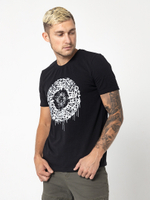 Футболка леттеринг граффити черная Город Горький