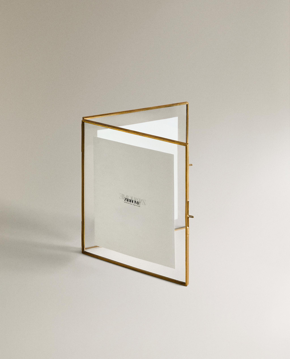 Zara Home Фоторамка из стекла, цвет прозрачный, 25 см