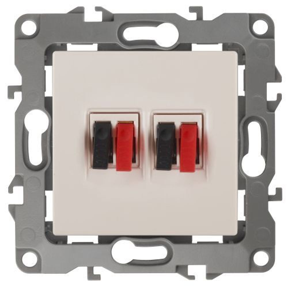 Розетка аудио 2мод. 12-3112-02 сл. кость ЭРА Б0027462 Розетка аудио 2мод. 12-3112-02 сл. кость ЭРА Б0027462