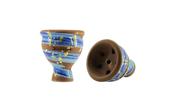 Чаша для кальяна Kong Mummy Glaze Space (Van Gogh Blue)