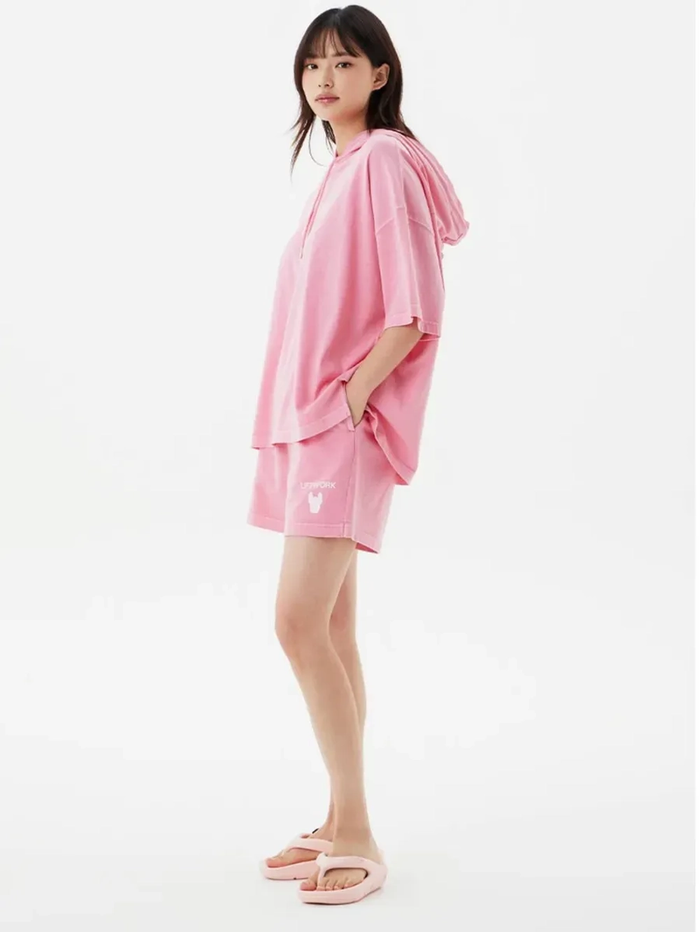 Пигментные шорты с фирменным логотипом ladok