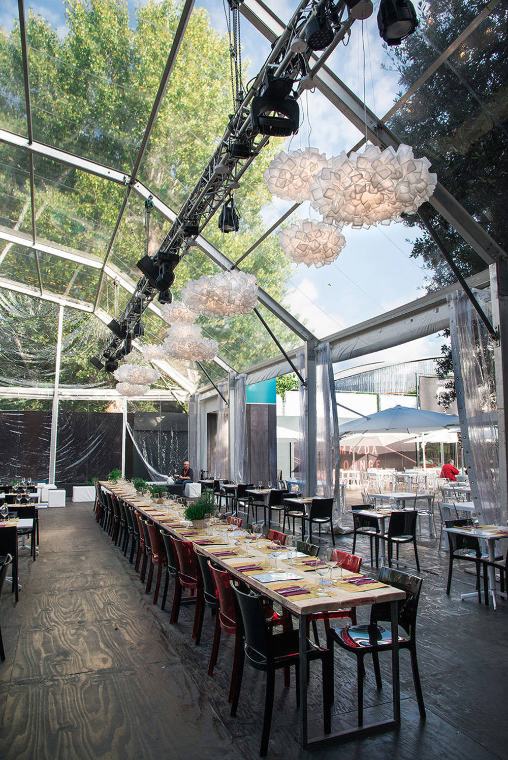 Pendant design lamp Clizia by Slamp D53 (Blue)