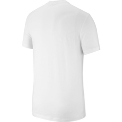 Мужская теннисная футболка Nike Sportswear T-Shirt Icon Futura M - white/black/university red