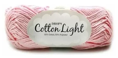 Пряжа Cotton Light Drops цв. розовый