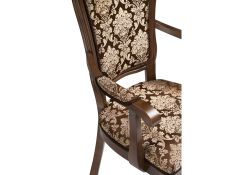 Кресло Руджеро с мягкими подлокотниками орех / шоколад