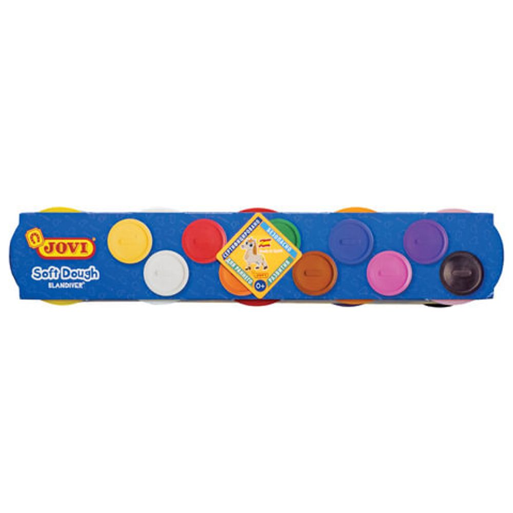 Пластилин на растительной основе JOVI (Испания), 10 цветов, 1100 г, Blandiver, 410S