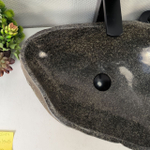 Каменная раковина из речного камня RS-05427 (49*39*15) 0857 из натурального камня