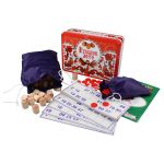 Игра настольная Русское лото деревянное, от 6 лет, жестяная коробка, Десятое королевство