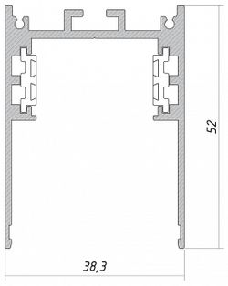 Трек накладной 6063 TrackLine Track 0611209