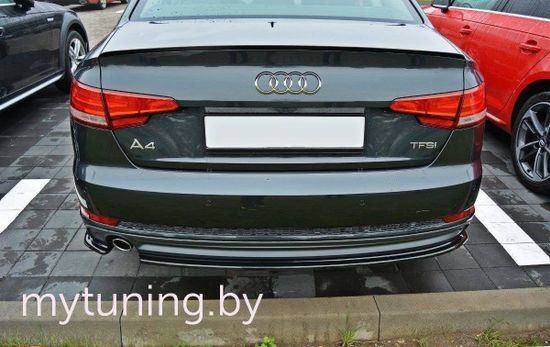 Сплиттеры бампера заднего V.2 для AUDI A4 B9 S-Line (15-...)