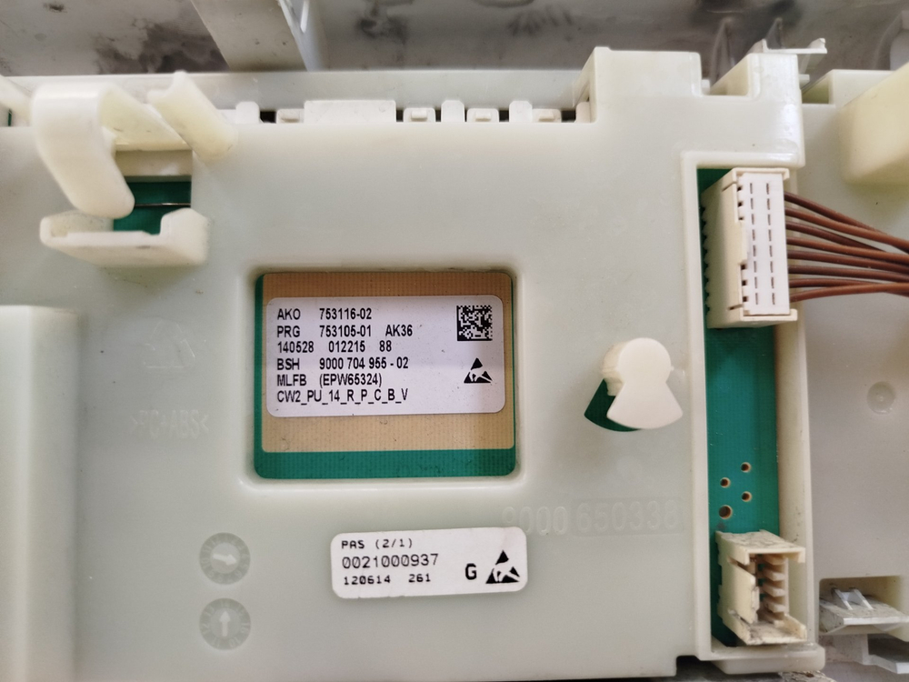 464 Силовой модуль и панель индикации в сборе для стиральной машины Bosch 11016853 б/у