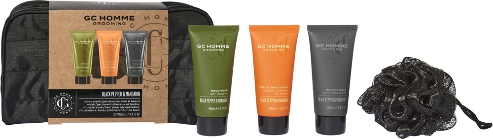 Grace Cole GC Homme - Подарочный набор для мужчин Black Pepper &amp; Mandarin (для ванн) /   / GTIN 5055443686231