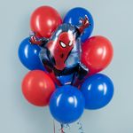 Шар (31''/79 см) Фигура, Человек Паук в полете, 1 шт. в уп.