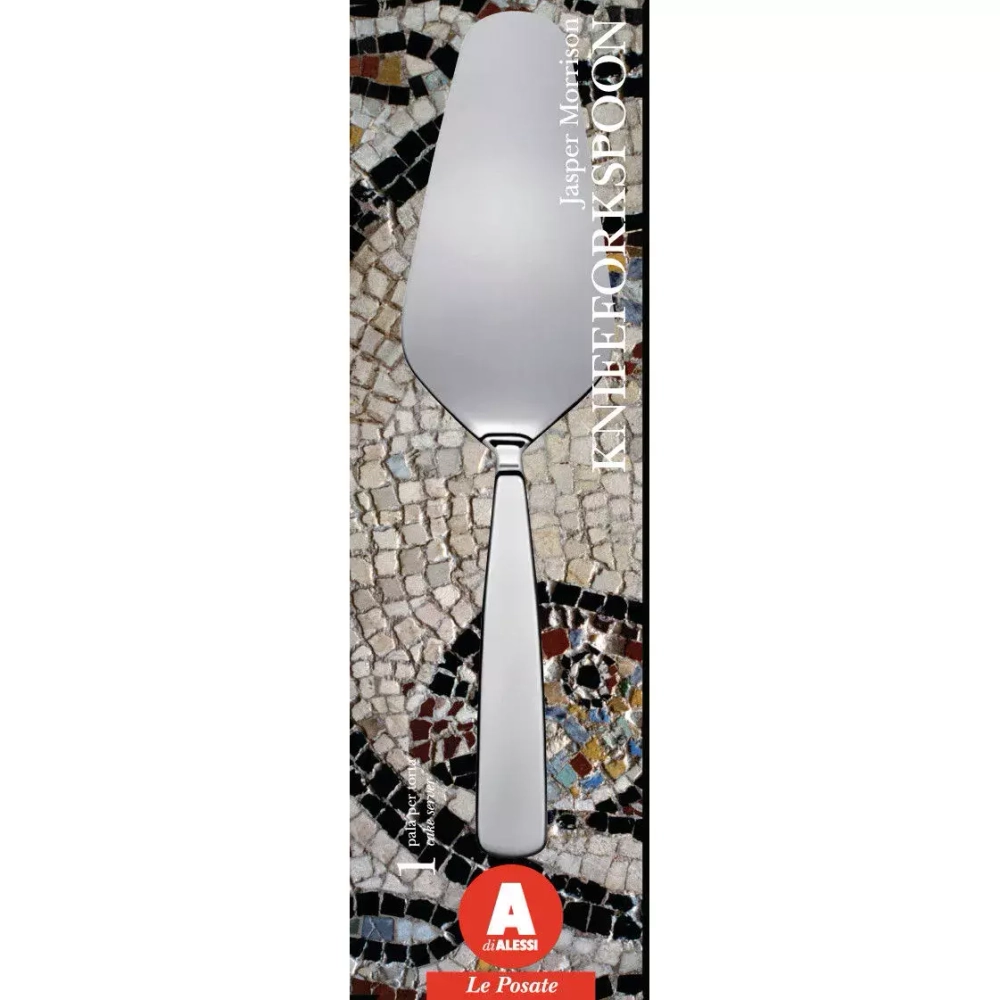 Alessi - НожВилкаЛожка Лопатка для теста / артикул   AJM22/15  / GTIN 8003299921355