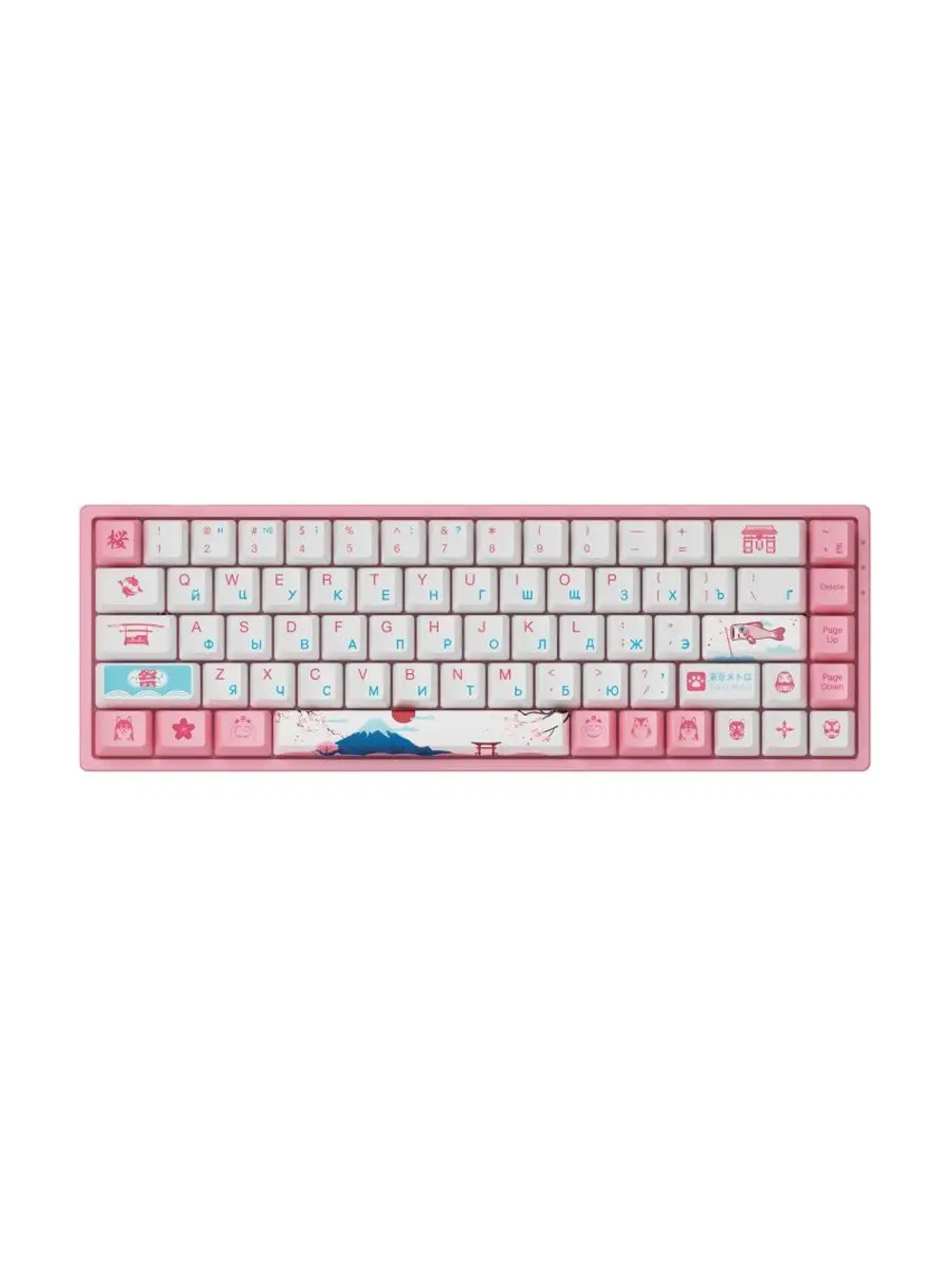 Игровая Клавиатура AKKO 3068B (Plus Edition, World Tour Tokyo/3 Modes/RGB/Hot Swap/V3 Cream Yellow Switch)