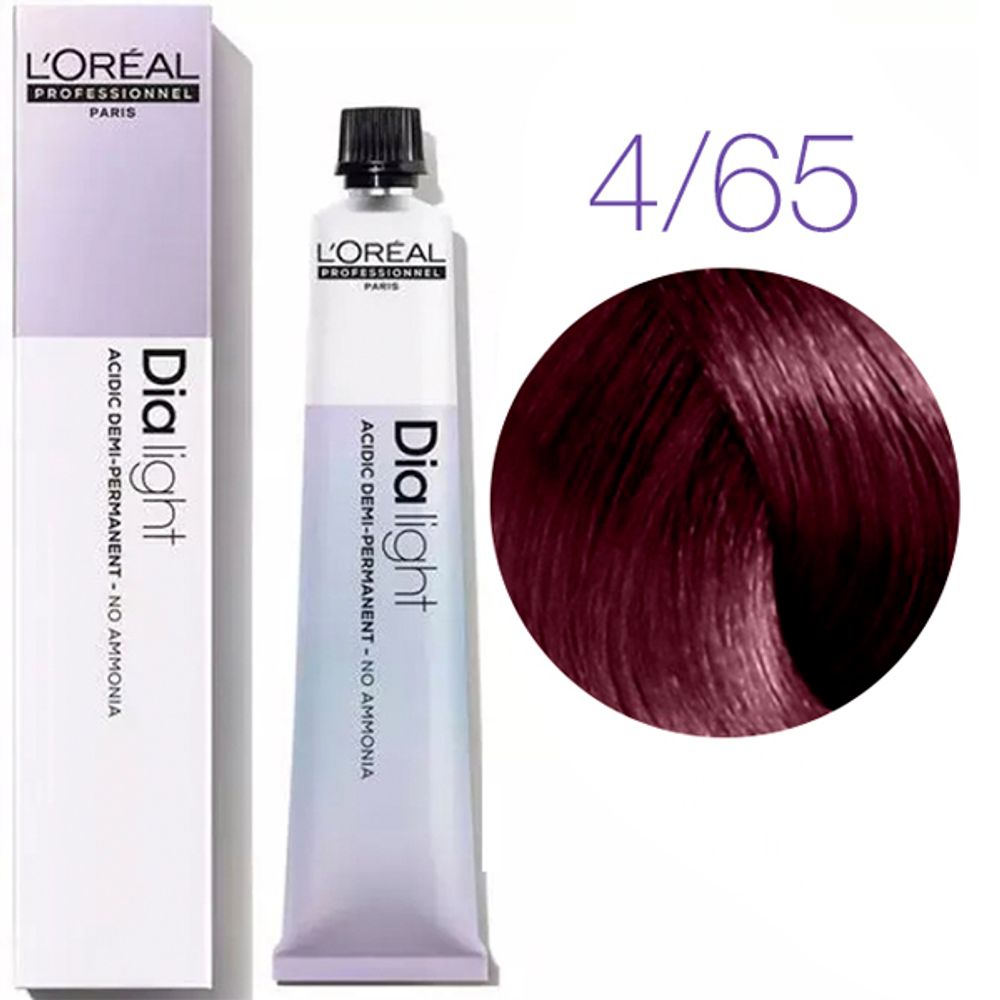 L&#39;Oreal Professionnel Dia Light 4.65 Шатен красный красное дерево 50 мл