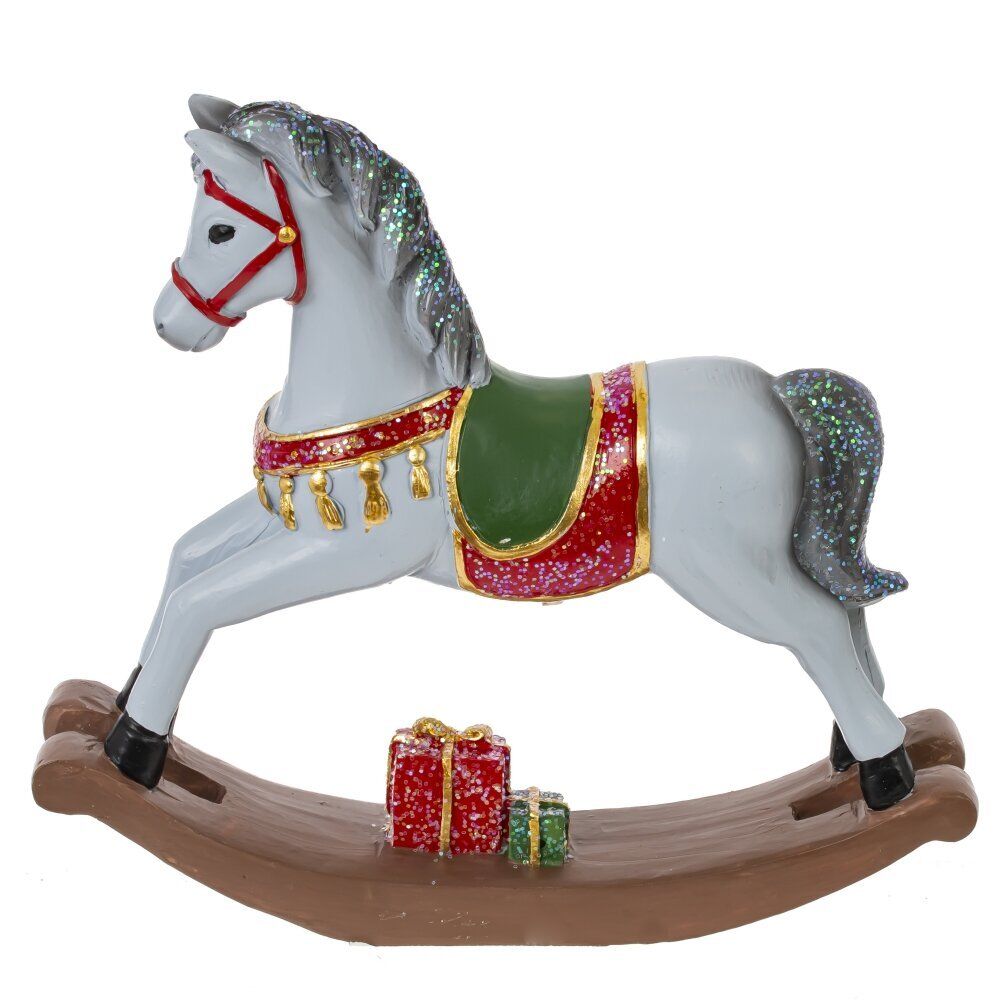 GAEM Фигурка декоративная "Лошадка-качалка", L15 W3 H14 см, 2в.