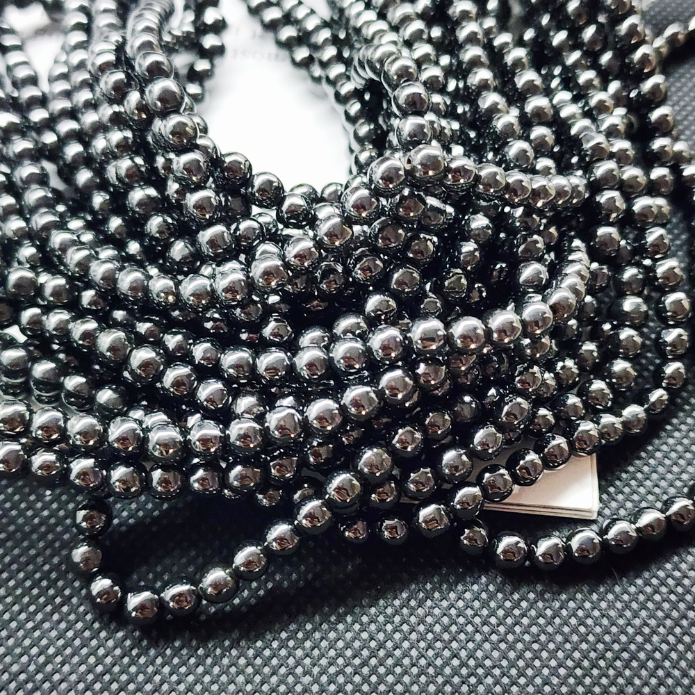 Бусины, гематит, гематин, шарик, р-р 4.7мм