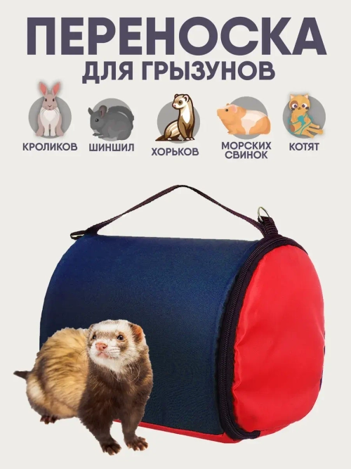Переноска для грызуна, шиншилл, котят, 36х23х20 см