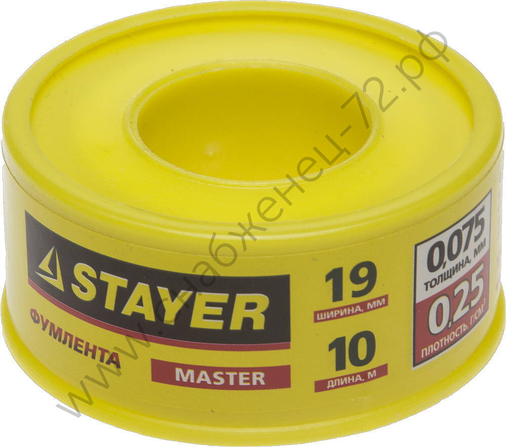 STAYER 0,075 мм х 19 мм х10 м, 0,25 г/см3, Фумлента (12360-19-025)