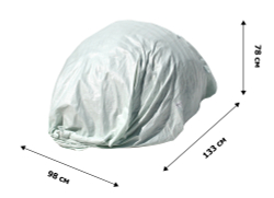 Кресло подвесное Шарм арт.D159-МТ003 (стойка+основание черн, корз.корич-белое, подуш.беж. 3уп. (В))