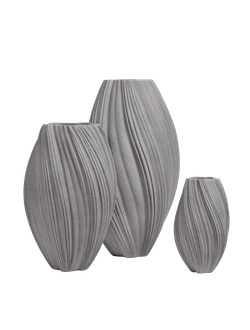 Кашпо TREEZ Effectory - Dune - Высокая Design-ваза - Дымчато-серый песок