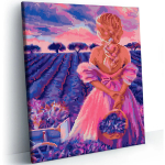 Алмазная мозаика на подрамнике KiKi «Лавандовый рай» 30*40, полная выкладка