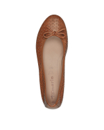 Балетки кожаные белые Tamaris