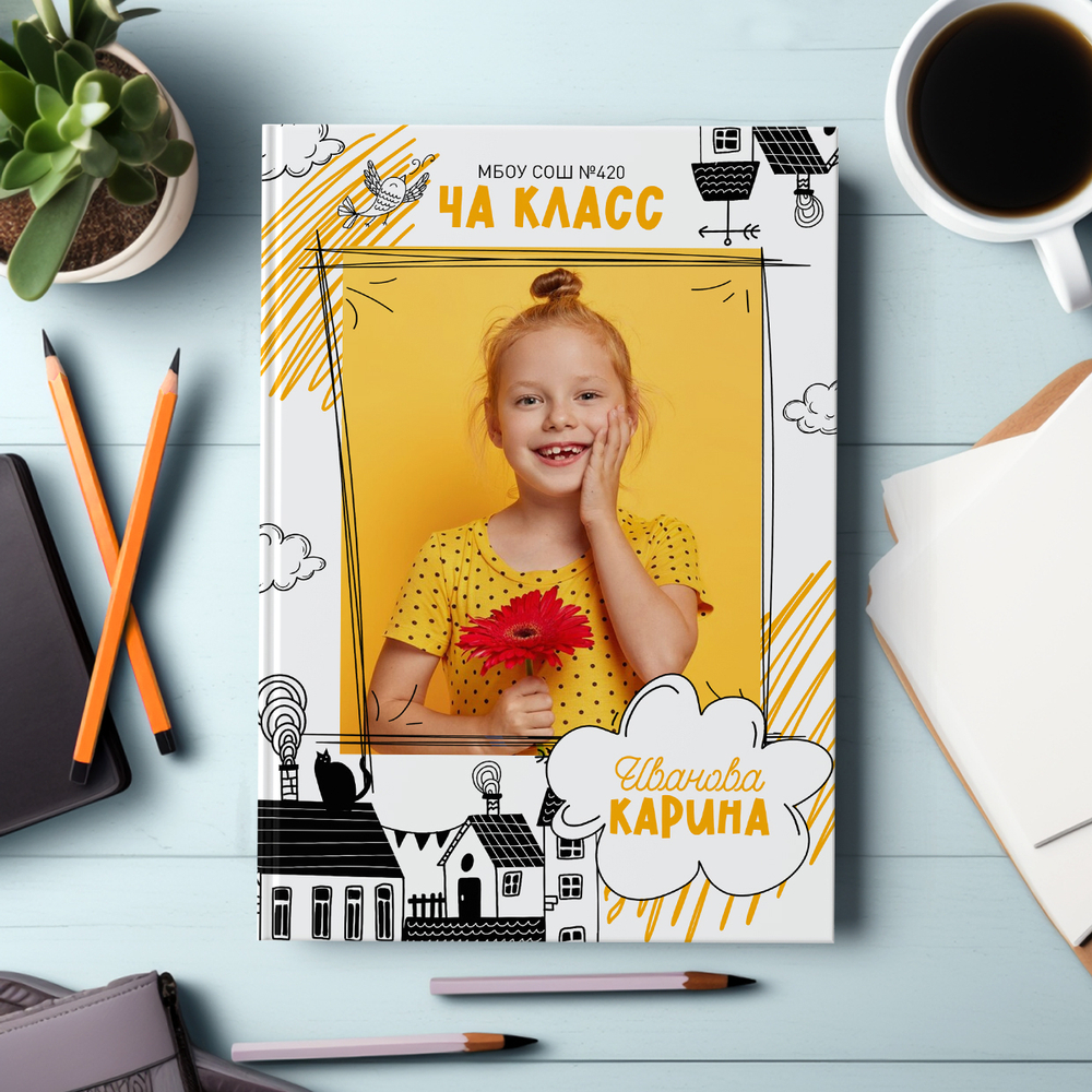 PSD-Шаблон фотокниги "Doodle"