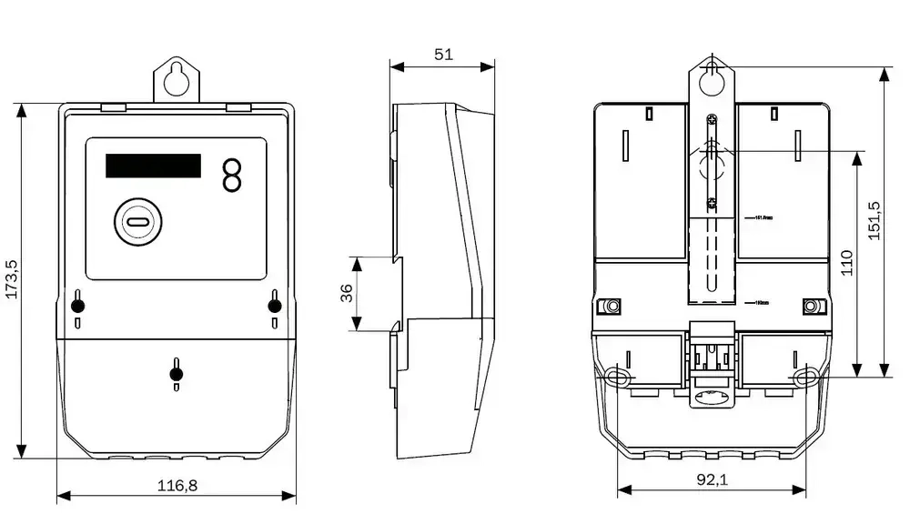 Счетчик электроэнергии однофазный многотарифный ТОПАЗ 5(60) 230В