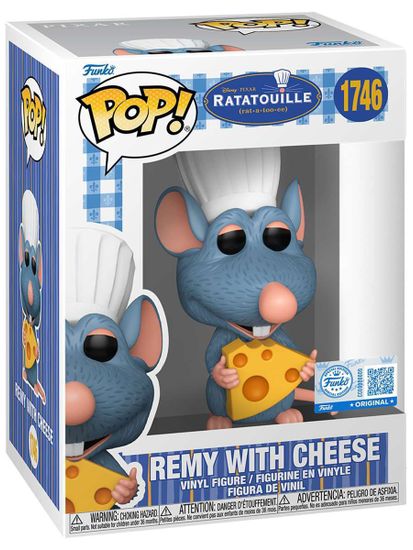 Фигурка Funko POP! Disney Ratatouille Remy with Cheese SS (Exc) (1746) 91922 / Фигурка Фанко ПОП! по мотивам мультфильма "Рататуй", Реми