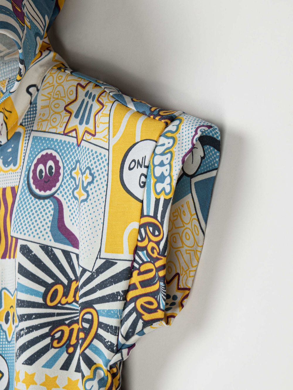 Ромпер на молнии с капюшоном "Comic hero"