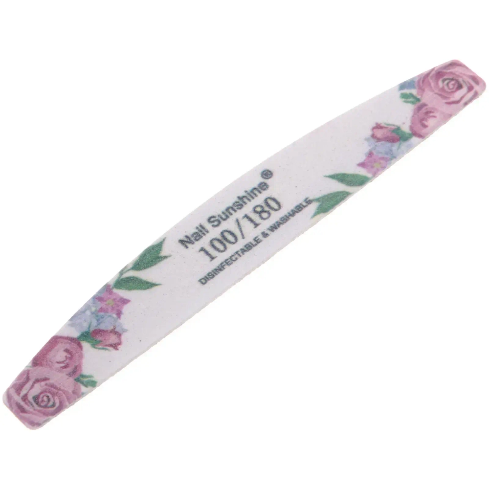 Пилка наждачная профессиональная «ТЬЕРИ», розы, 100/180грит, 2,8*17,8см (блистер Ultramarine)