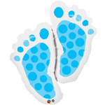 Шар Фольгированный Стопы мальчика голубые (Голубой)