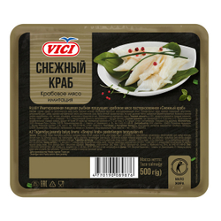 Крабовое Мясо Снежный Краб Охлажденное Имитация из Сурими VICI 500г