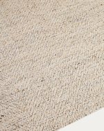 Ковер Lenuo из шерсти жаккардовый цвет экрю, 200 x 300 см