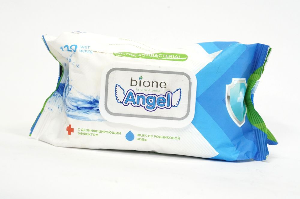 САЛФЕТКИ ВЛАЖНЫЕ BIONE ANTIBACTERIAL 120ШТУК