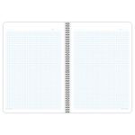 Тетрадь А4 80 л. BRAUBERG "Metropolis", спираль пластиковая, клетка, обложка пластик, ЧЕРНЫЙ, 404742