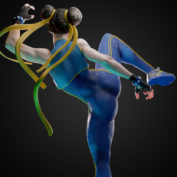 Chun Li battle pose - Street Fighter