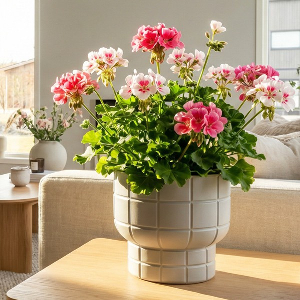 Кашпо КАРЕ D180 мм 1,9 л со вставкой 18*18*16,5см М3257