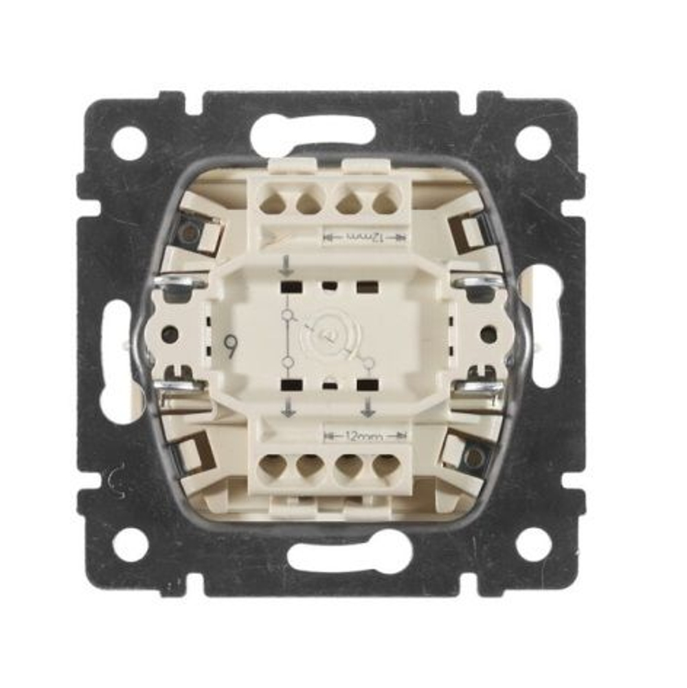 0308 Legrand Выкл. 2 кл. прох. чёрный